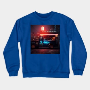 Cyberpunk Tokyo Ramen Food Truck Crewneck Sweatshirt